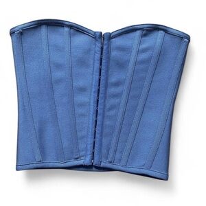 PrettyLittleThing Blue Corset Top